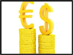 Pieniądze, Euro, Monety, Ikony